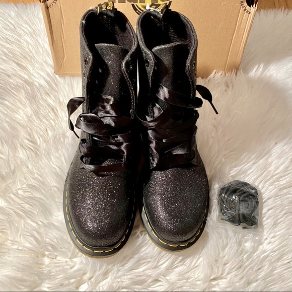 Dr. Martens Shoes - 1460 Pascal Black Glitter Dr. Martens Size 10 Air